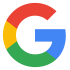 Google G logo, multicolor brand icon in red, yellow, green, and blue