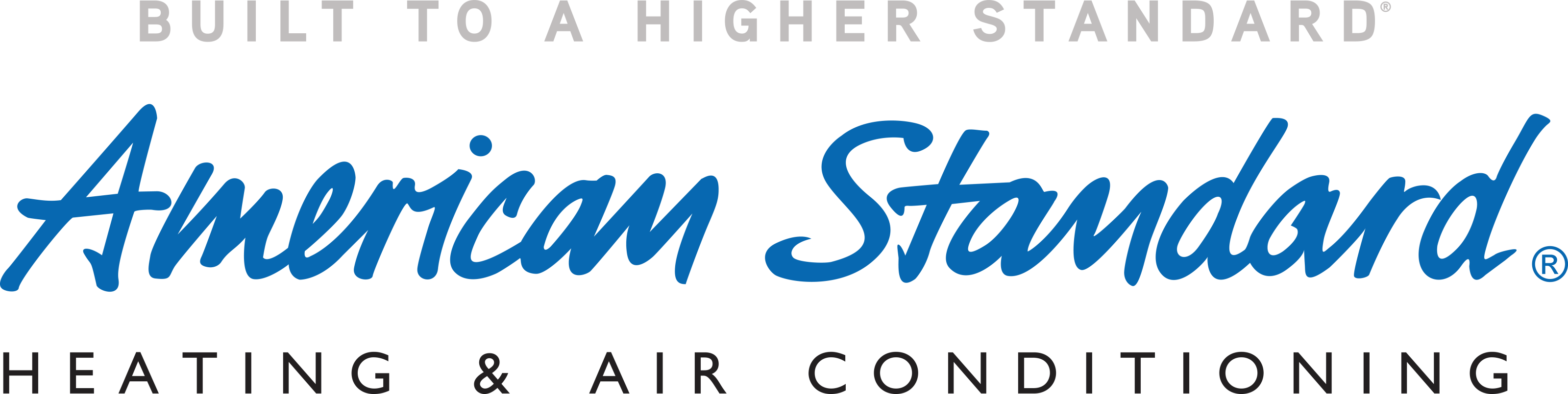 American Standard Heating & Air Conditioning logo with 'Built to a Higher Standard' tagline